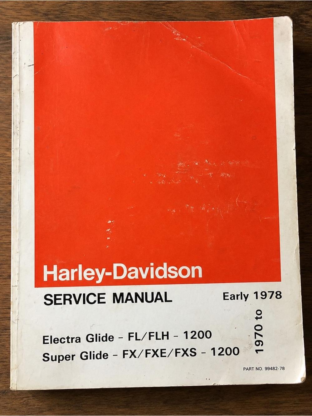 Father’s Day Gift-Harley-Davidson Vintage Service Manual 1970-1978